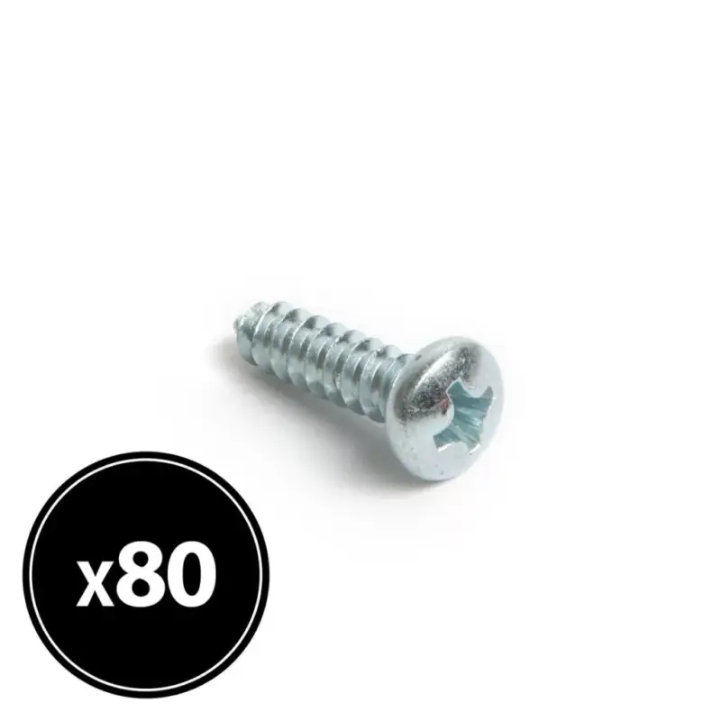 Rögzítő csavar "D" fejű 4,2x16mm PH2 80db/csomag cink fehér Korlátozott ajánlat