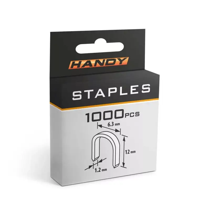 Csak ma Tűzőkapocs - 1,2 x 6,3 x 12 mm 1000 db Handy