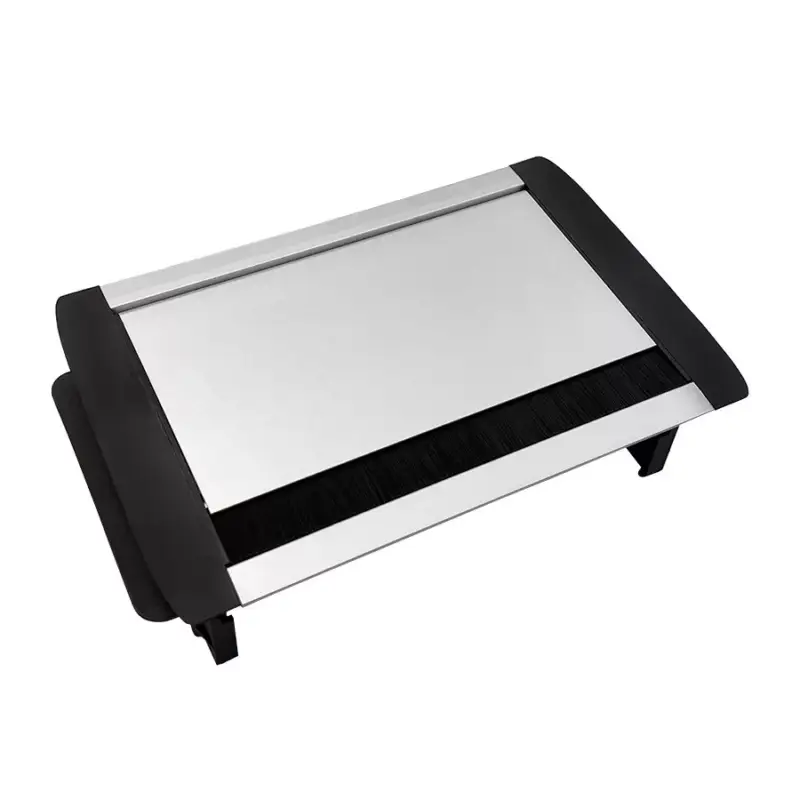 Biztonságos vásárlás Konnektor Munkalapba Felbillenős-fekvő Kefés 3x220V 277x158x65mm