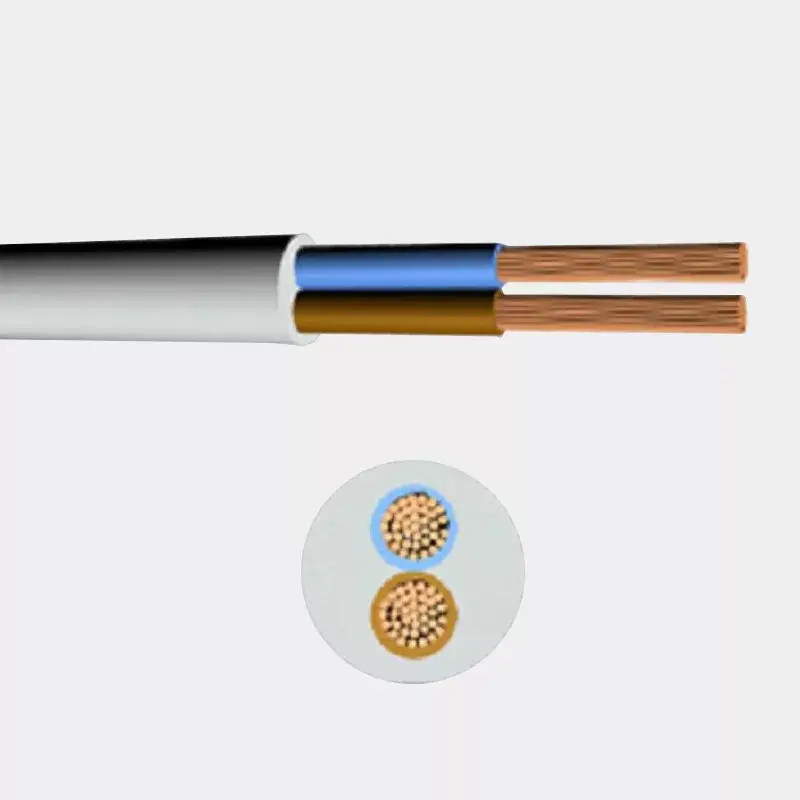 MT kábel 2x1,0mm2 fehér PVC köpenyes réz erű sodrott H05VV-F (MTK) Rendeld meg most
