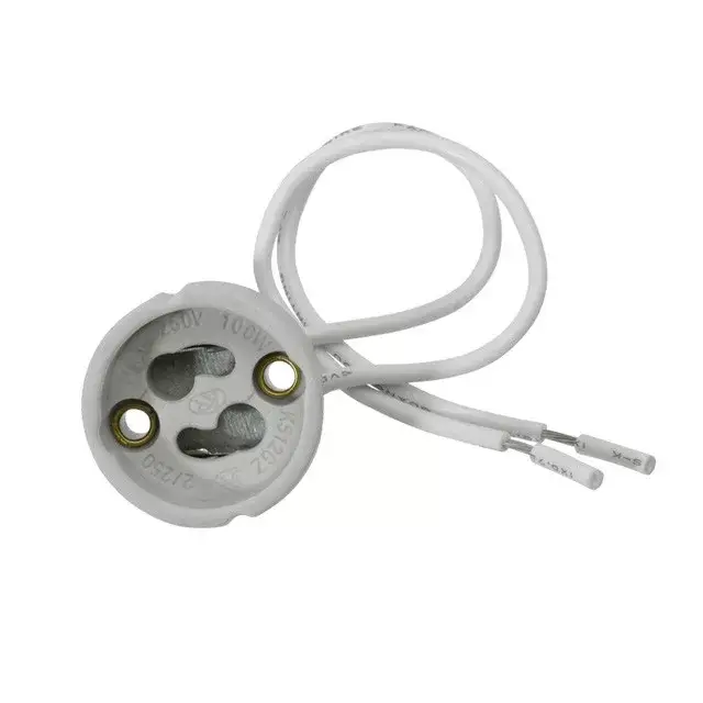 Olcsó Kanlux 402 HLDR-GZ10 K512GZ porcelán foglalat GU10-hez vezetékkel