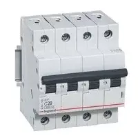 Újdonság Legrand C20 419258 RX3 kismegszakító 4P C20 6000A BIC 20A 4 pólusú