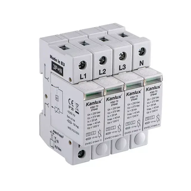 Vedd meg online Kanlux 23133 KSD-T2 275/160 3P+N túlfeszültség korlátozó, sorolható 3 polusú