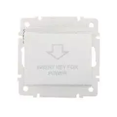 Outlet Kanlux 24728 DOMO 01-1190-102 fehér hotel kártyás kapcsoló késleltetővel