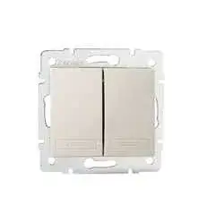 Kanlux 24774 DOMO 01-1022-203 krém dupla nyomókapcsoló Outlet
