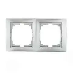 Kanlux 24881 DOMO 01-1470-043 ezüst dupla keret, vízszintes Bestseller