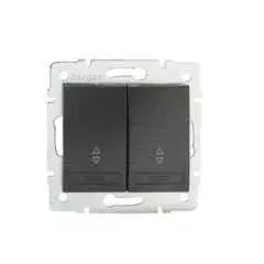 Kanlux 24896 DOMO 01-1060-241 grafit dupla alternatív kapcsoló Újdonság