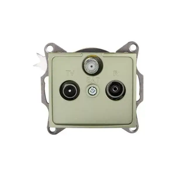 Korlátozott ajánlat Kanlux 25042 DOMO 01-1340-050 pezsgő antenna csatlakozó SAT/TV/R aljzat, átmenő
