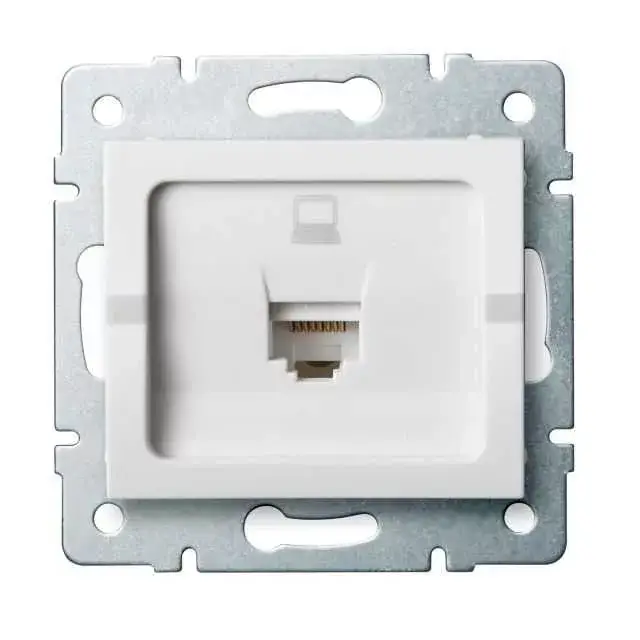 Kanlux 25108 LOGI 02-1390-002 fehér adatcsatlakozó aljzat (RJ45 Cat 5e Jack) Gyors szállítás
