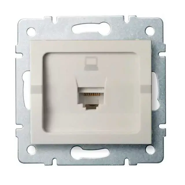 Csak ma Kanlux 25167 LOGI 02-1390-003 krém adatcsatlakozó aljzat (RJ45 Cat 5e Jack)