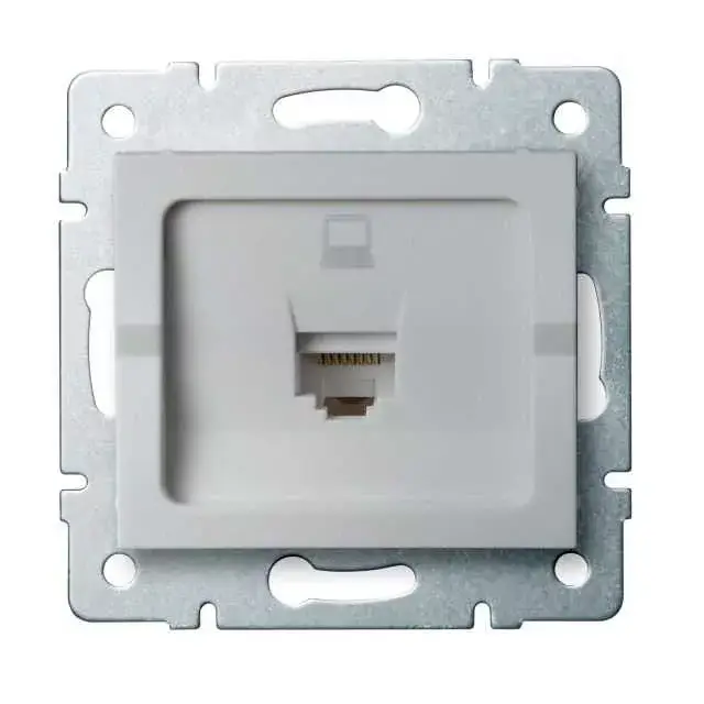 Legkelendőbb Kanlux 25226 LOGI 02-1390-043 ezüst adatcsatlakozó aljzat (RJ45 Cat 5e Jack)