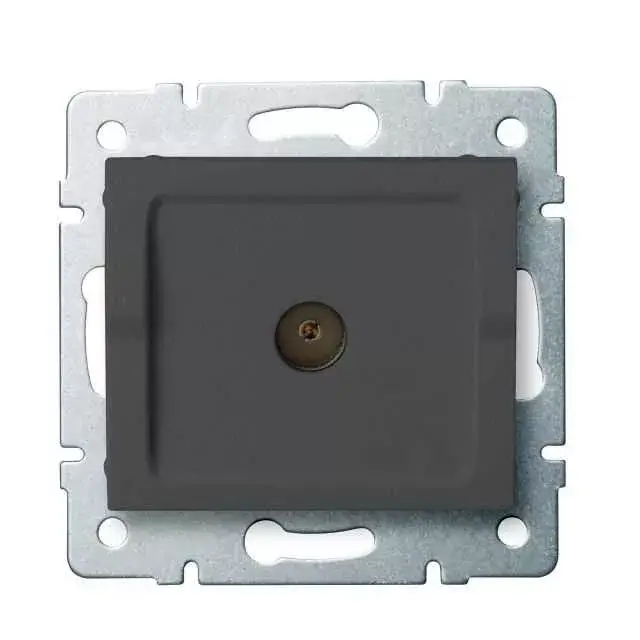 Kanlux 25275 LOGI 02-1300-041 grafit antenna csatlakozó TV aljzat, végzáró Azonnal elérhető