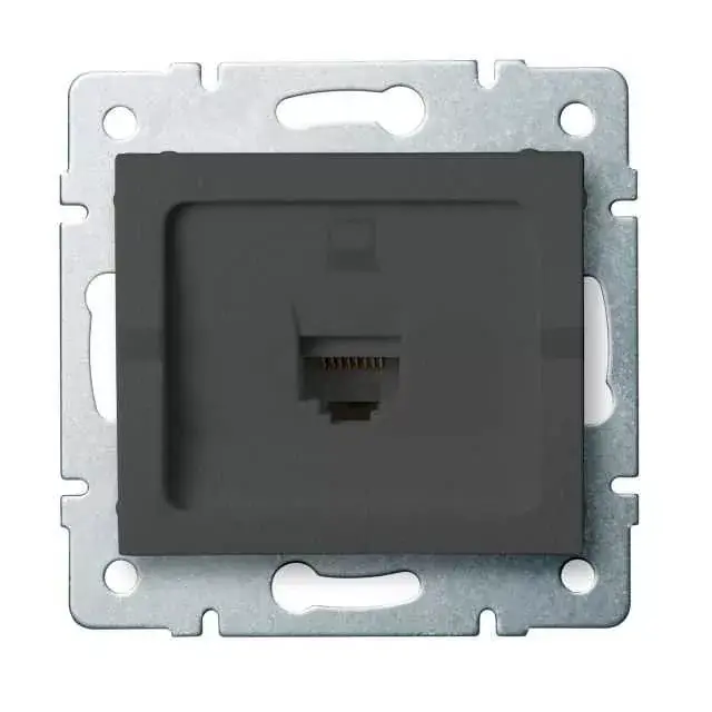 Kanlux 25285 LOGI 02-1390-041 grafit adatcsatlakozó aljzat (RJ45 Cat 5e Jack) Nézd meg most