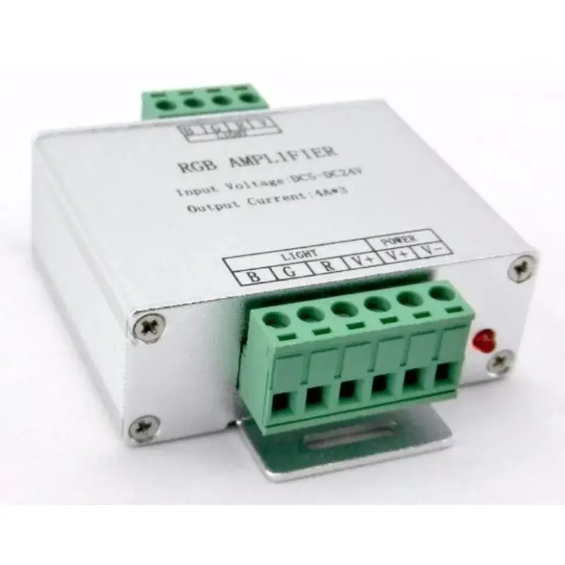 DEL1298 LED szalag RF erősítő 144W(12VDC), 288W(24VDC), 4A*3CH, 433,92Mhz, IP20, deLux Exkluzív ajánlat