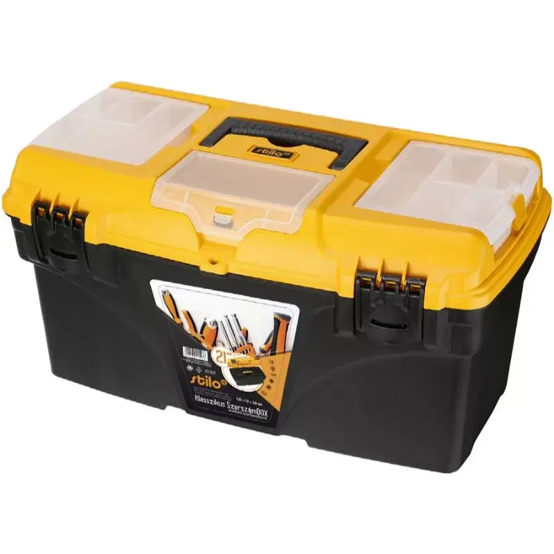 Bestseller STI1527 Stilo szerszámosláda levehető szortimenterrel 21" 535x291x280mm