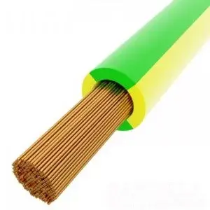 Népszerű MKH vezeték 1x10mm2 zöld-sárga PVC szigetelésű sodrott réz erű H07V-K (MKH)