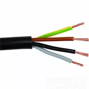 Biztonságos vásárlás Gumiköpenyes kábel GT vezeték 4x1,5 mm2 fekete sodrott réz erű H05RR-F (GT)