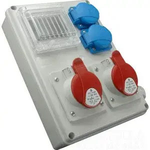 Ipari elosztódoboz ROS-I 1603 /S 2*230V + 1*16A-5p + 1*32A-5P + ablak +kismegszakítók SEZ Bestseller