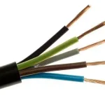 Gumiköpenyes kábel GT vezeték 5x1,5 mm2 fekete sodrott réz erű H05RR-F (GT) Árcsökkenés