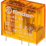 FINDER 40.52.8.230 relé 2CO(váltó) 8A 230V AC, 5mm lábkiosztás, NYÁK-ba vagy foglalatba Azonnal elérhető