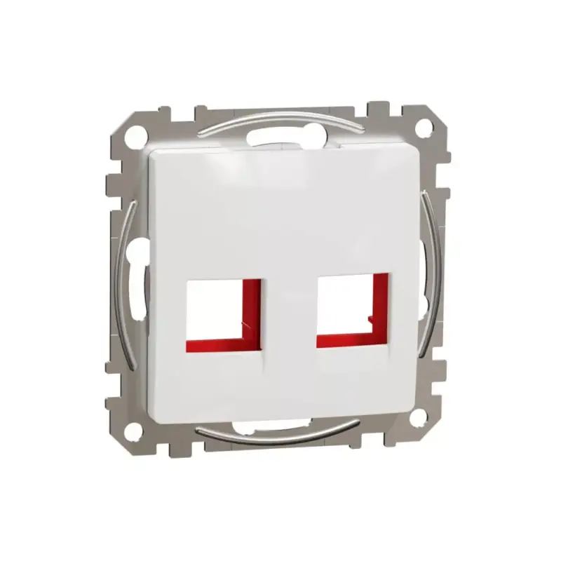 Szuper ajánlat ÚJ SEDNA 2xRJ45 adapter, KRONE betétekhez, fehér Schneider SDD111441C