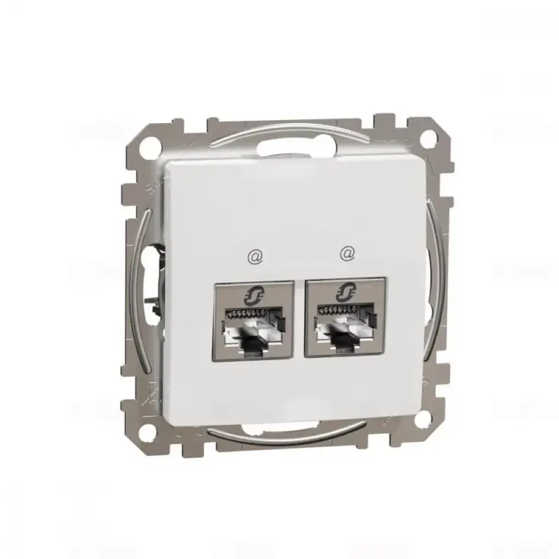 Bestseller ÚJ SEDNA 2xRJ45 Cat6A UTP aljzat, fehér Schneider SDD111467