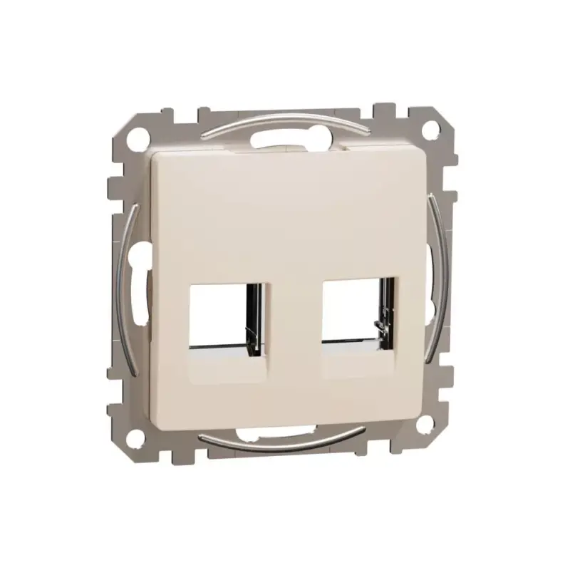 ÚJ SEDNA 2xRJ45 adapter, RDM betétekhez, bézs Schneider SDD112442C Biztonságos vásárlás
