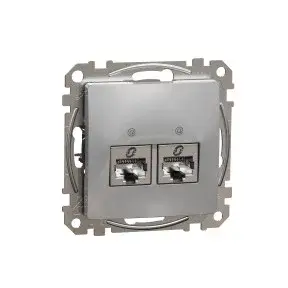 Kedvezményes ár ÚJ SEDNA 2xRJ45 Cat6A STP aljzat, alumínium Schneider SDD113467S