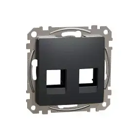 Utolsó esély ÚJ SEDNA 2xRJ45 adapter, AMP, MOLEX, KELINE betétekhez, antracit Schneider SDD114444C