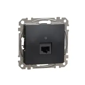 ÚJ SEDNA 1xRJ45 Cat6 UTP aljzat, antracit Schneider SDD114461 Azonnal elérhető