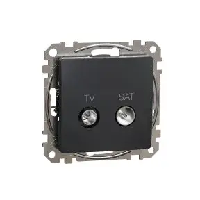 Outlet ÚJ SEDNA TV/SAT aljzat, végzáró, 4 dB, antracit Schneider SDD114471S