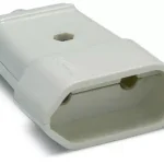 Földeletlen lengő dugalj, süllyesztett, fehér, 10A-250V, 2002, Famatel S.A Alacsony ár
