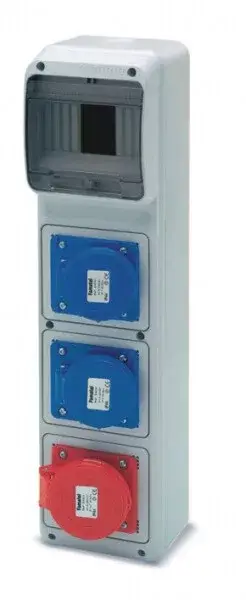 ACQUA doboz 6 modul - 2db 2P+F ipari alj (23230) + 1 db 3P+F 32A alj (23332) IP44, 6407, Famatel S.A Biztonságos vásárlás