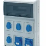 Szezonális akció ACQUA doboz 16 modul - 4db 2P+F házt.+ 2db 2P+F 16A ipari, 6601, Famatel S.A