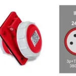 Árcsökkenés FAMATEL ipari beépíthető dugalj 3P+N+F 380V 16A IP67, 24331, Famatel S.A