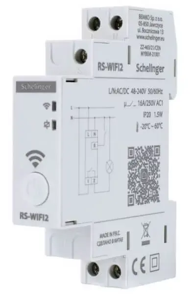 Vedd meg online Időzítő WIFI-s48-240V AC/DC okos otthon - Schelinger, A26-RS-WIFI2, Bemko