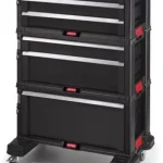 Szuper akció KETER 6 FIÓKOS TÁROLÓ TOOL CHEST Fekete/piros, 237786, Curver