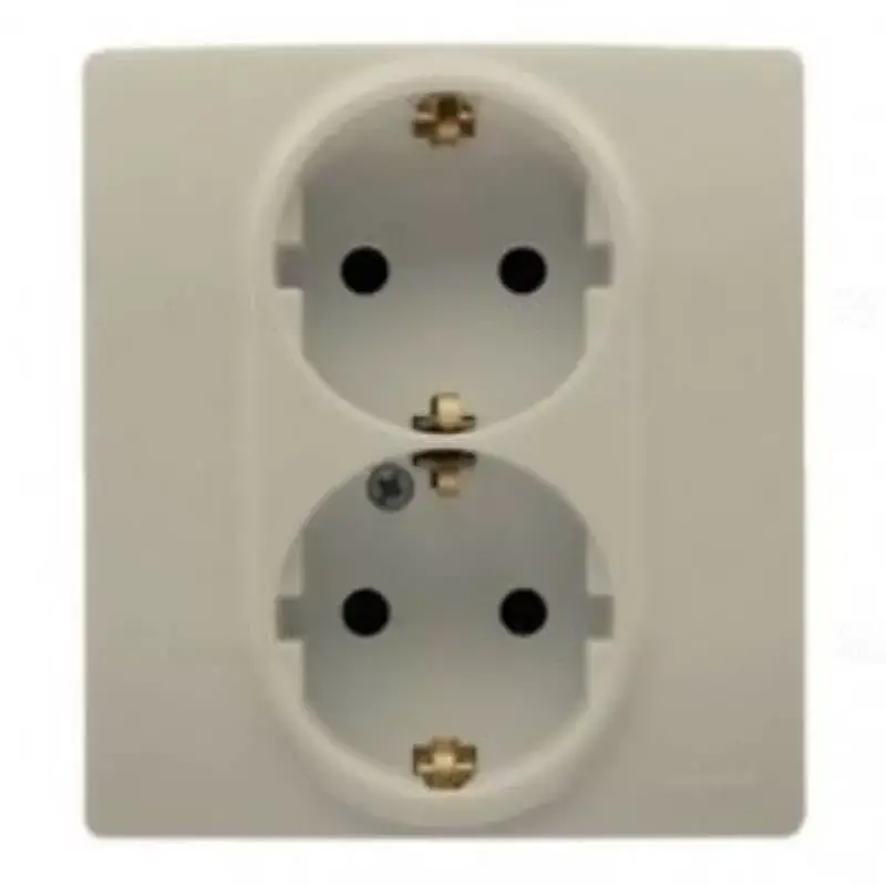 Outlet Legrand Niloé 2×2P+F csatlakozóaljzat, (csavaros), bézs Legrand 764634