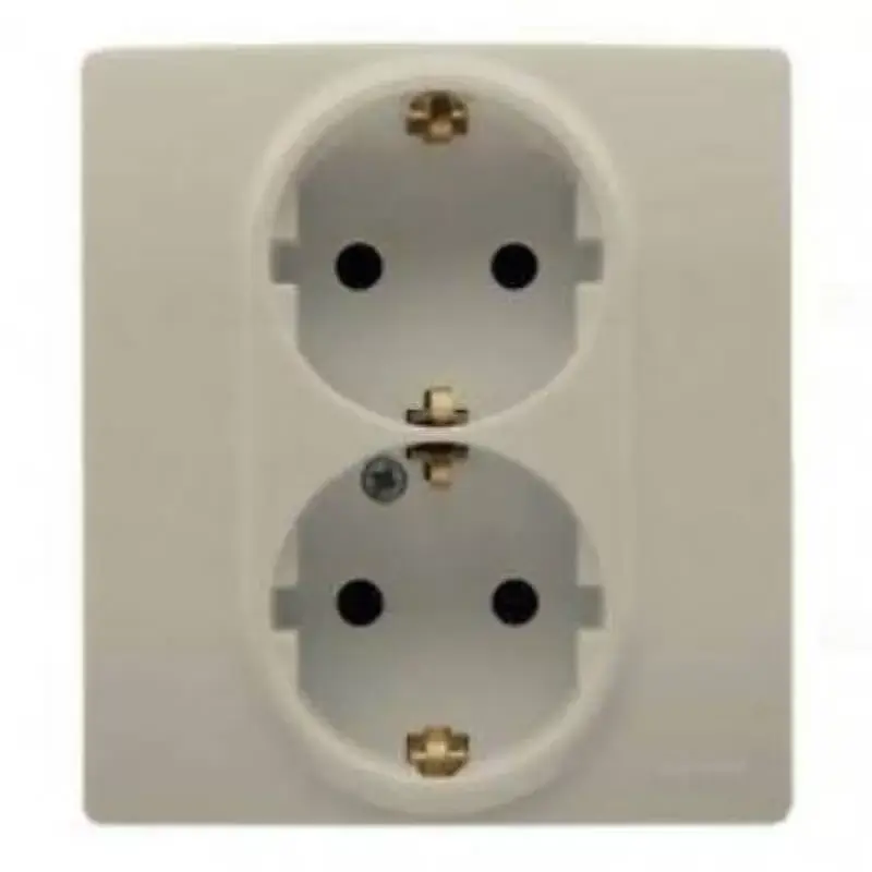 Legrand Niloé 2×2P+F csatlakozóaljzat biztonsági zsaluval (csavaros), bézs Legrand 764644 Alacsony ár