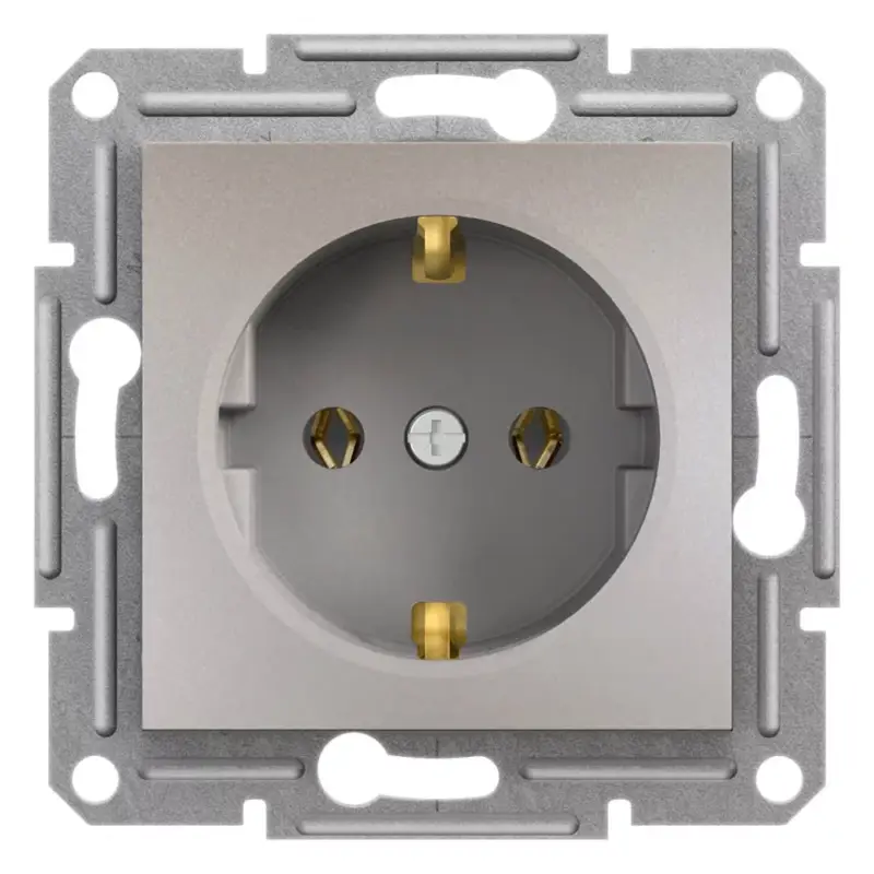 Schneider ASFORA 2P+F csatlakozóaljzat, csavaros, bronzEPH2900169 Azonnal elérhető