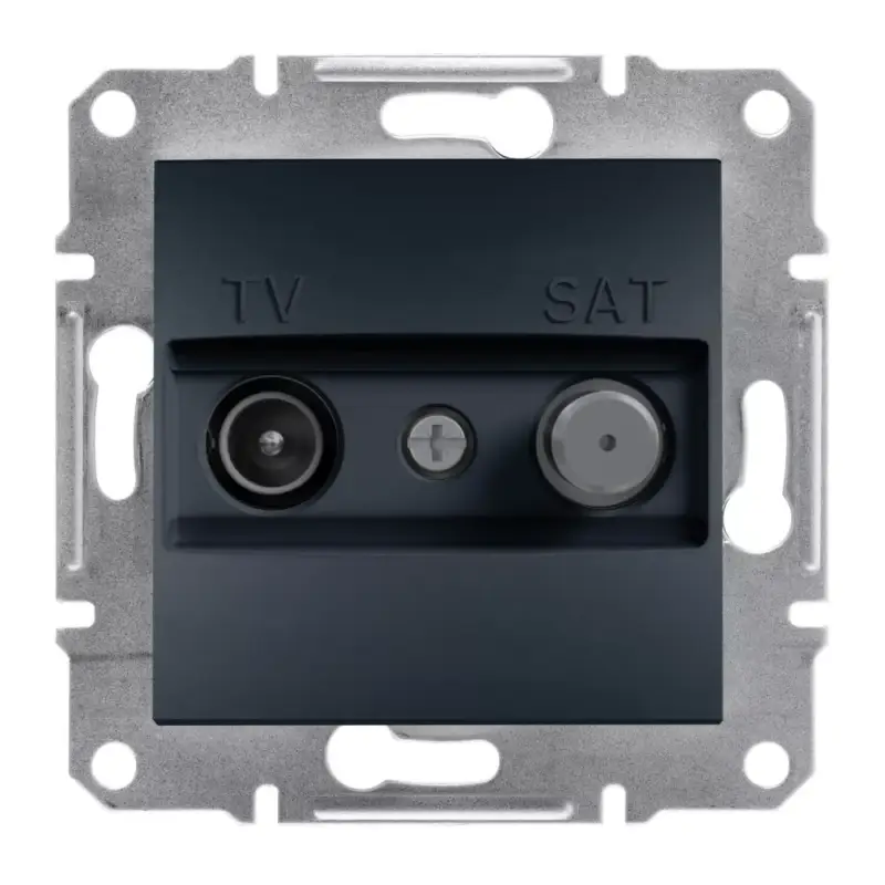 Schneider ASFORA TV/SAT aljzat, végzáró, 1 dB, antracitEPH3400171 Gyors kiszállítás