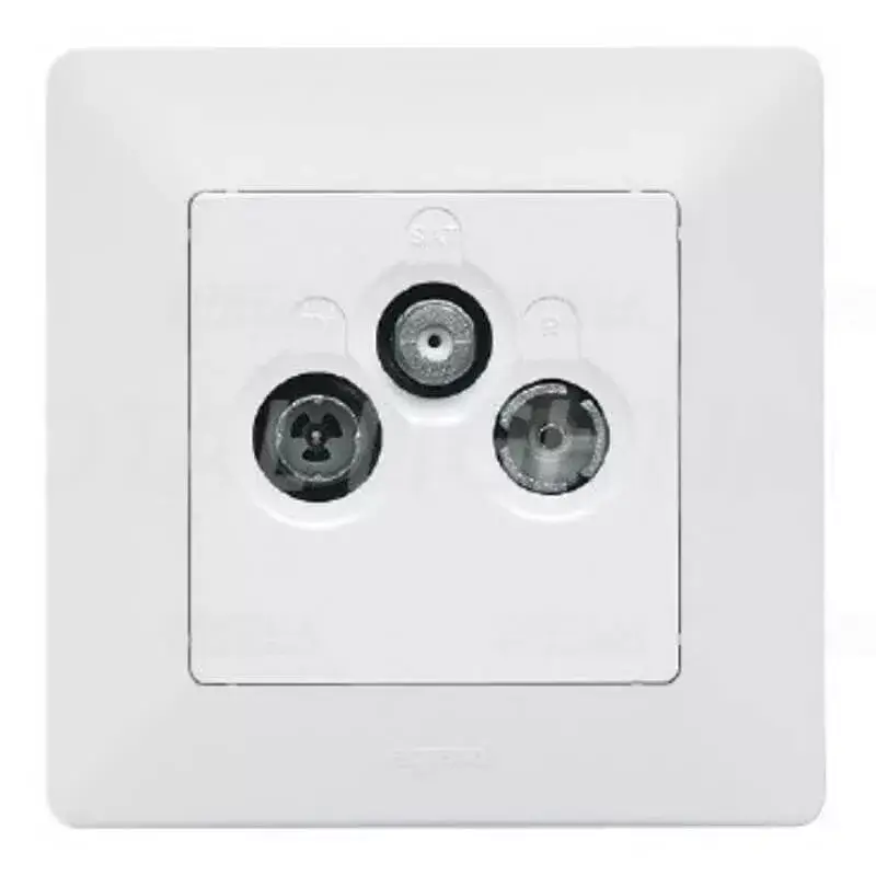 Legrand Valena Life TV-Rádió-SAT aljzat, végzáró, 10 dB fehér, Legrand 753164 Olcsóbb