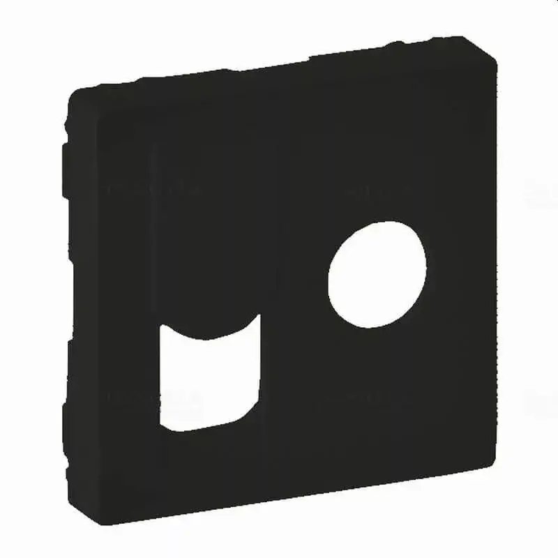 Bestseller Legrand Valena Life TV csatlakozóaljzat + RJ45 Cat. 6 UTP aljzat burkolat, fekete, Legrand 756832
