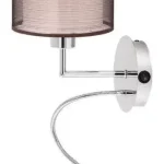 Rábalux 2629 Anastasia Beltéri Fali lámpa króm-barna E27 1x MAX 60 + LED 1, IP20 Biztonságos fizetés