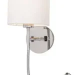 Árcsökkenés Rábalux 6529 Larkin Beltéri Fali lámpa króm-fehér alabástrom üveg E27 1x MAX 40 + LED 3, IP20