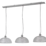 Rábalux 5460 Petrina Beltéri Függeszték szatin króm-átlátszó E27 3x MAX 40, IP20 Kiárusítás