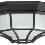 Rábalux 8346 Milano Kültéri mennyezeti lámpa fekete-átlátszó E27 1x MAX 100, IP43 Vásárlói kedvenc