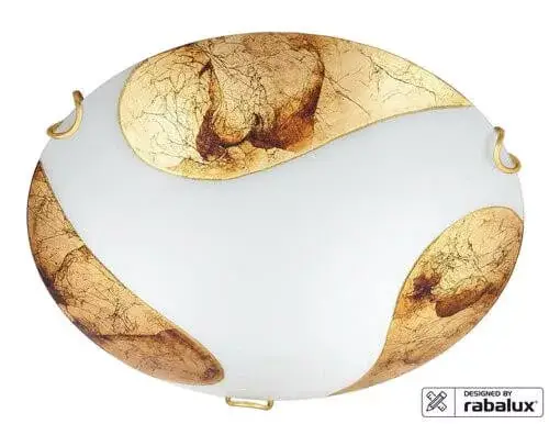 Legjobb ár Rábalux 1941 Art gold Beltéri Mennyezeti lámpa fehér-arany E27 1x MAX 60, IP20