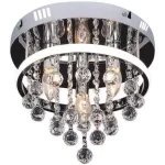 Rábalux 2236 Pallas Beltéri Mennyezeti lámpa króm-fehér LED 20+ E14 3x MAX 40, IP20 Árengedmény