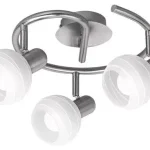 Outlet Rábalux 6343 Aurel Beltéri Spotlámpa szatin króm-fehér mintás E14 3x MAX 40, IP20